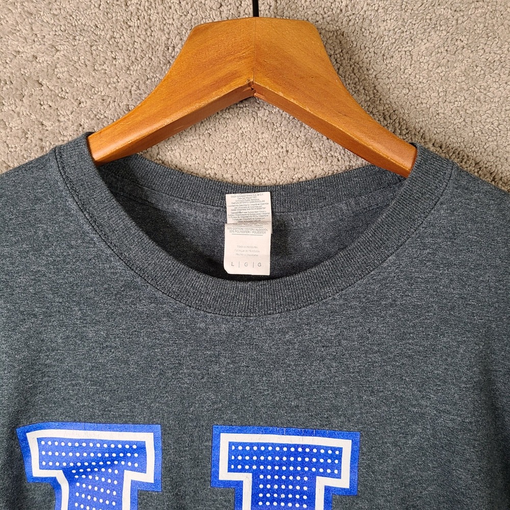 Gildan Shirt Mens Large Gray Kentucky Basketball Long Sleeve Cotton Poly Casual‎ - Picture 3 of 9